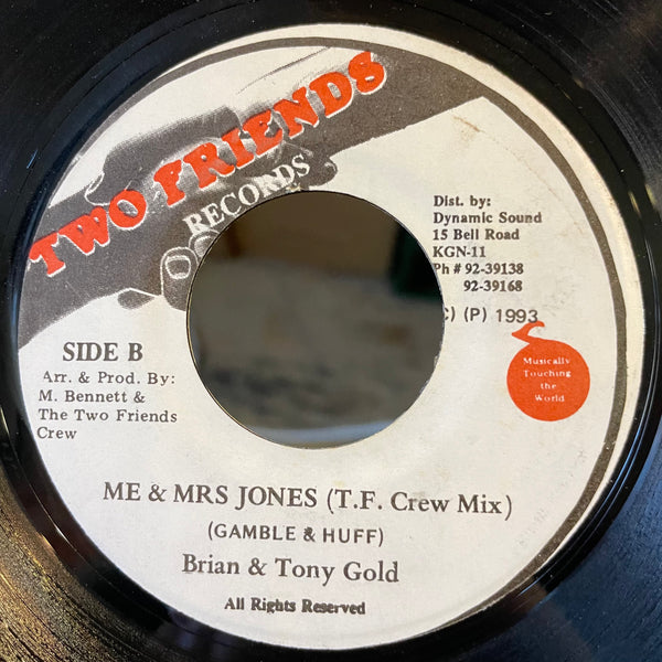 BRIAN & TONY GOLD [Me & Mrs Jones]