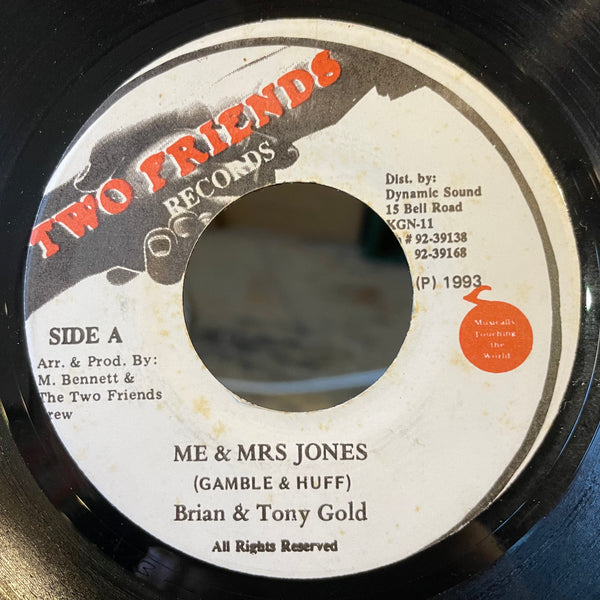 BRIAN & TONY GOLD [Me & Mrs Jones]