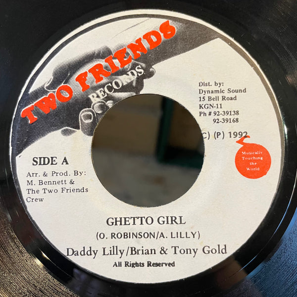 DADDY LILLY,BRIAN & TONY GOLD [Ghetto Girl / Stay At Home (Remix)]