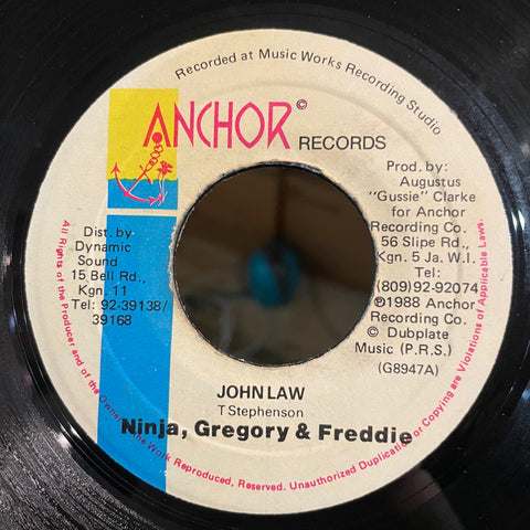 NINJA, GREGORY & FREDDIE [John Law]