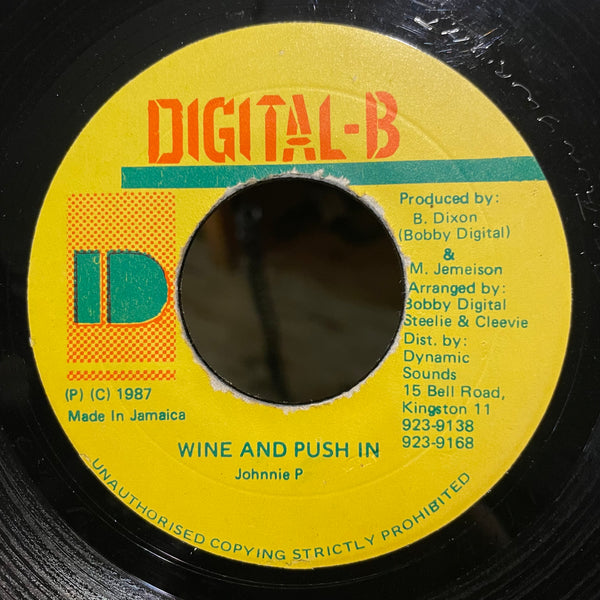 JOHNNY P [Wine And Push In]
