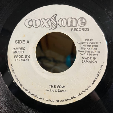JACKIE & DOREEN / THE WAILERS [The Vow / I Made A Mistake]