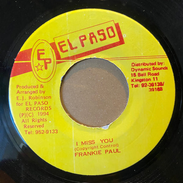 FRANKIE PAUL [I Miss You]