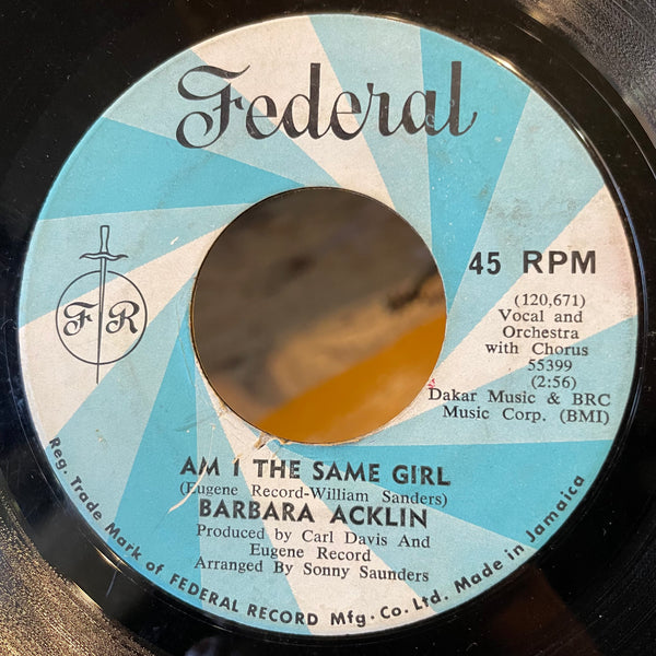 BARBARA ACKLIN [Am I The Same Girl / Be By My Side]