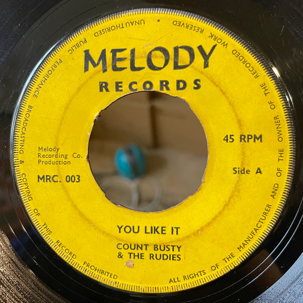 COUNT BASTY & THE RUDIES [The Reggay / You Like It ]