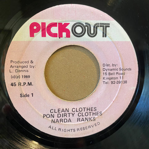 NARDA RANKS [Clean Cloths Pon Dirty Clothes]