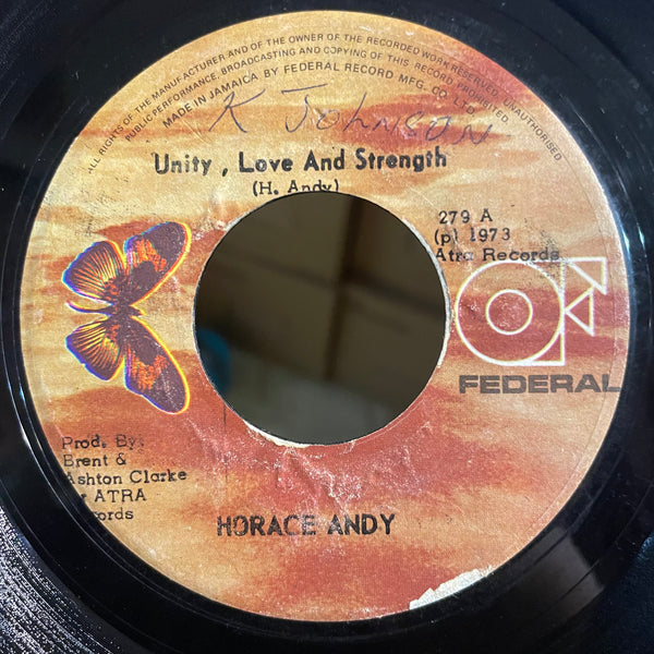 HORACE ANDY [Unity,Love & Straighth / I Stand Before You]