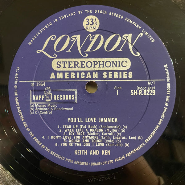 KEITH & KEN WITH THE JAMAICAN STEEL BAND [You'll Love Jamaica]