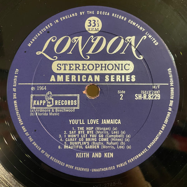 KEITH & KEN WITH THE JAMAICAN STEEL BAND [You'll Love Jamaica]