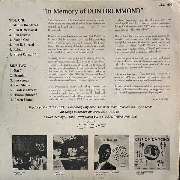 DON DRUMMOND [In Memory Of Don Drummond]