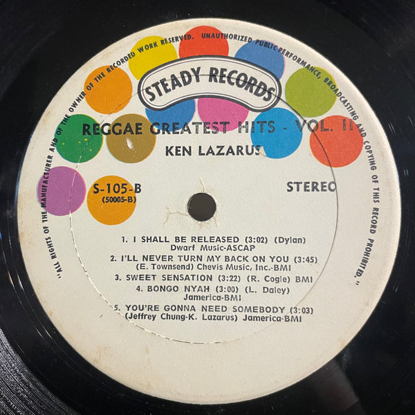 KEN LAZARUS [Reggae Greatest Hits Vol.Ⅱ]
