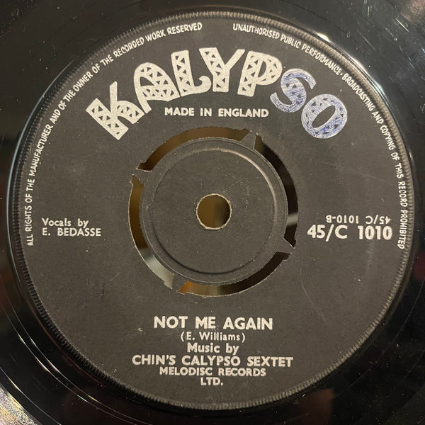 CHINS CALYPSO SEXTET [Adam & Eve / Not Me Again]