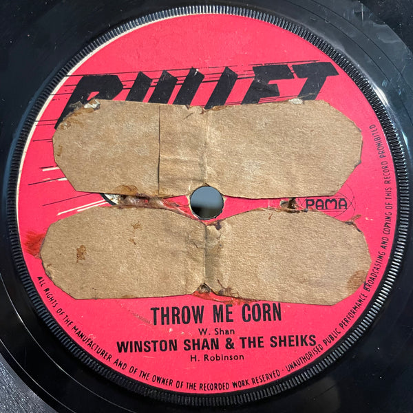 WINSTON SHAN & HIPPY BOYS / RANNY WILLIAMS & HIPPY BOYS [Throw Me Corn / Savage Colt]