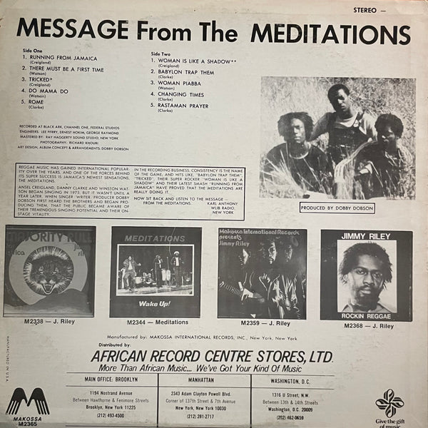 THE MEDITATIONS [Message From The Meditations]