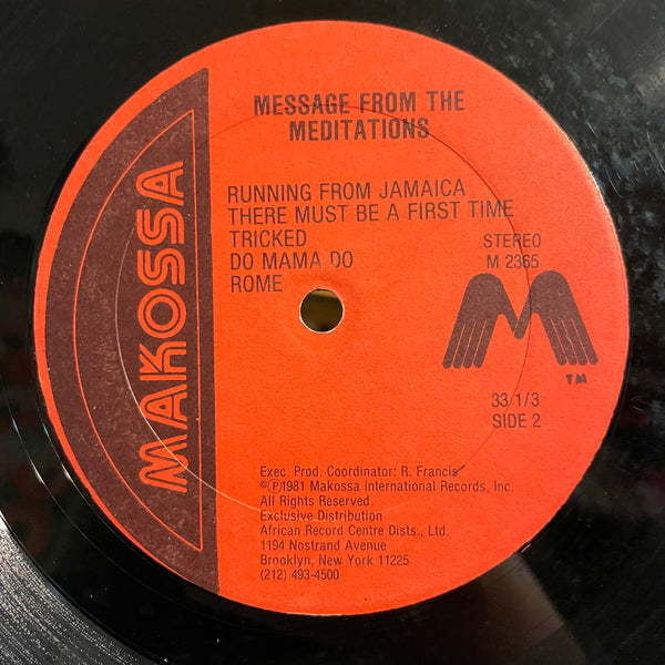 THE MEDITATIONS [Message From The Meditations]