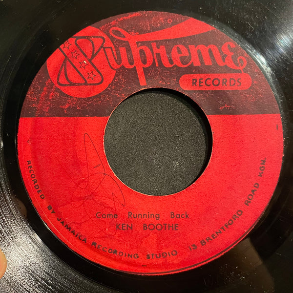 KEN BOOTHE  [Come Running Back / Never Leave Again]