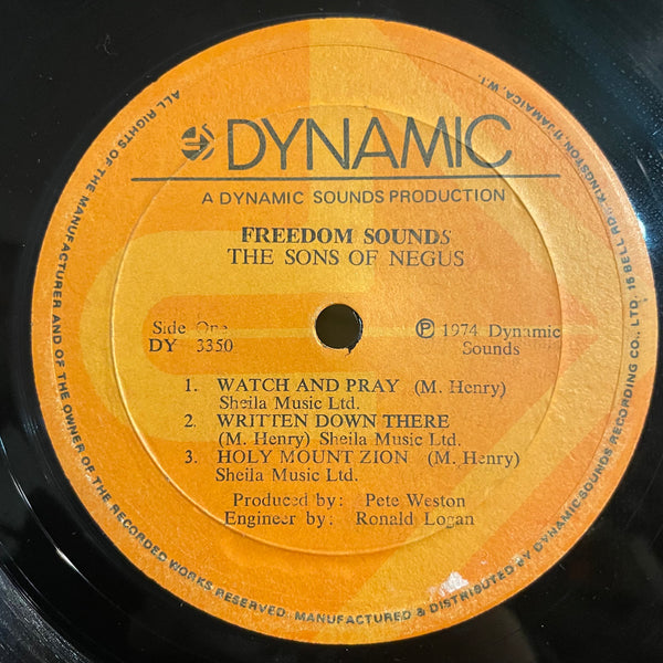 SONS OF NEGUS [Freedom Sounds]