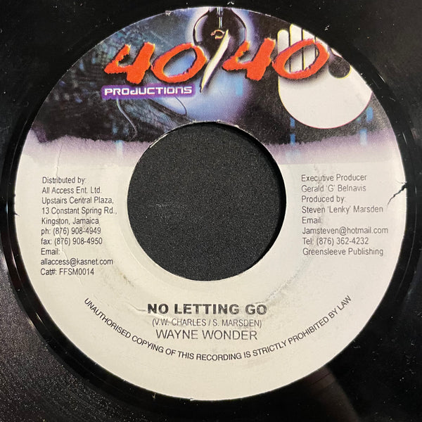 WAYNE WONDER [No Letting Go]