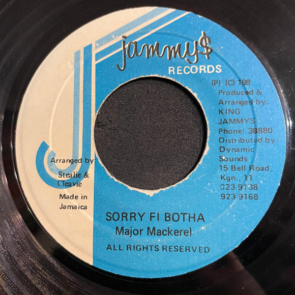 MAJOR MACKREL [Sorry Fi Botha]