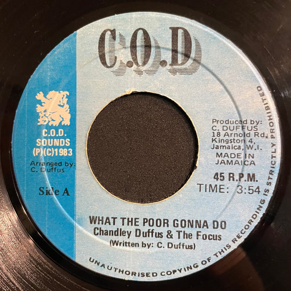 CHANDLEY DUFFUS & THE FOCUS [What The Poor Gonna Do	]