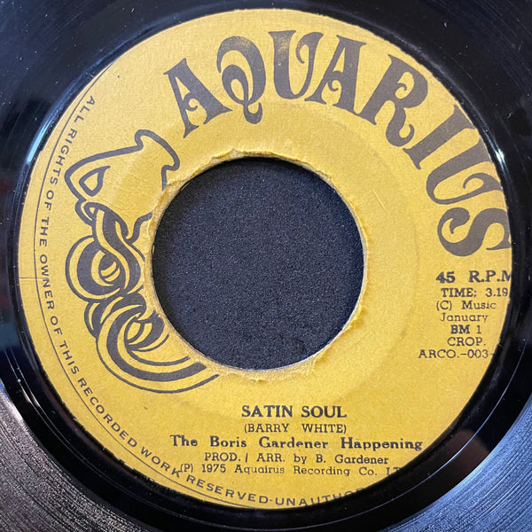 BORIS GARDINER & THE HAPPNINGS [Satin Soul]