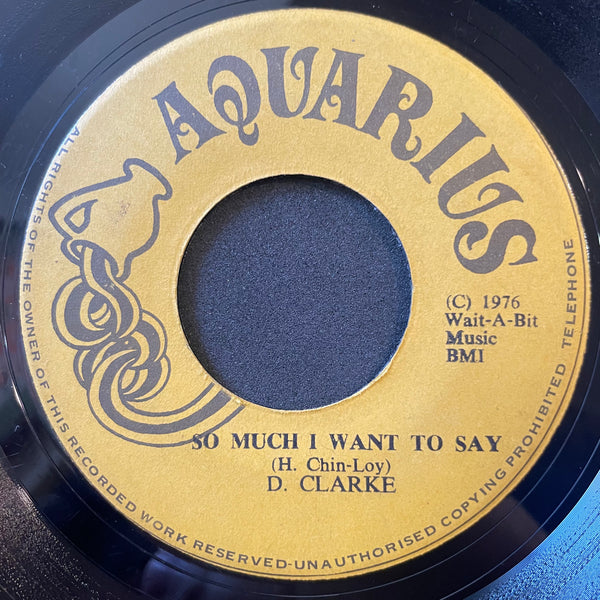 CLOUD BUST / D. CLARKE [Pushing Up / So Much I Want To Say]