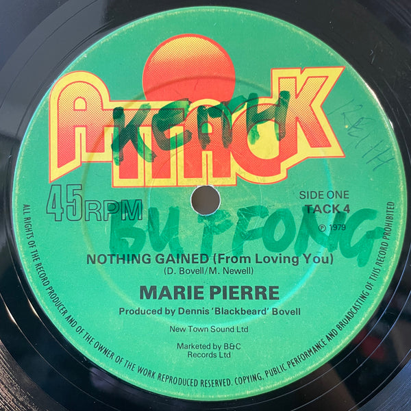 MARIE PIERRE  [Can't Go Through (With Life) / Nothing Gained(From Loving You)]