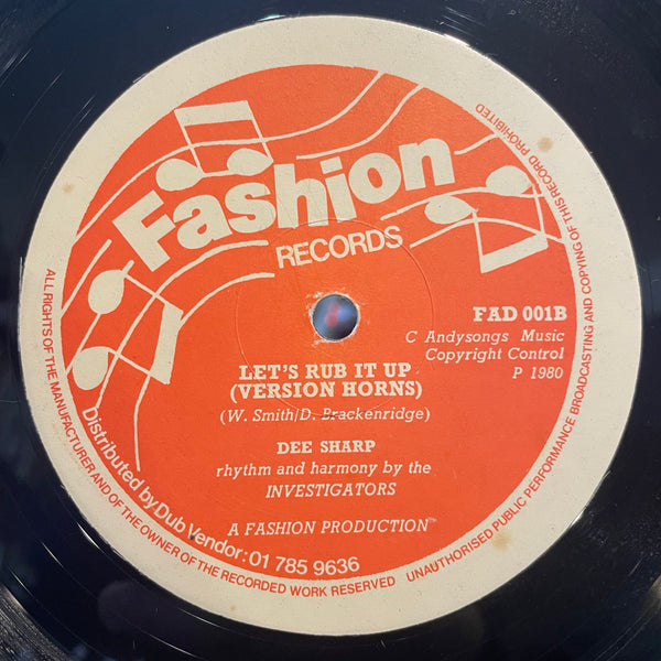 DEE SHARP [Let's Dub It Up / Let's Rub It Up (Version Horns)]
