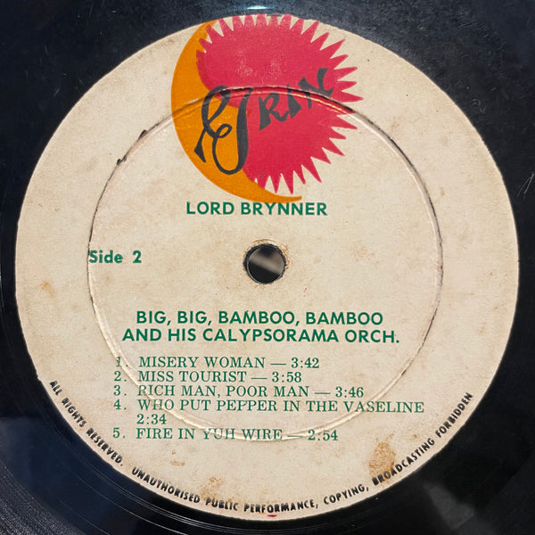 LORD BRYNER [Big Big Bamboo Calypso]