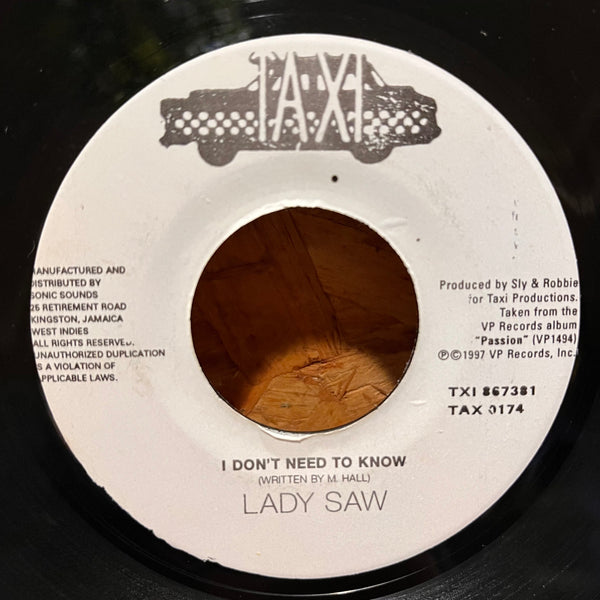 LADY SAW [I Don't Need To Know]