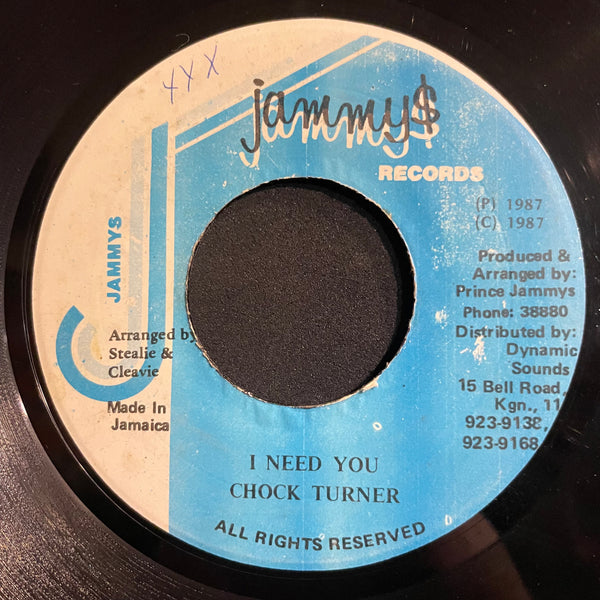 CHUCK TURNER [I Need You]