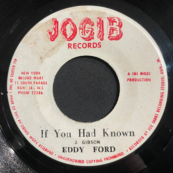 EDDY FORD  [Whip Then / If You Had Known]