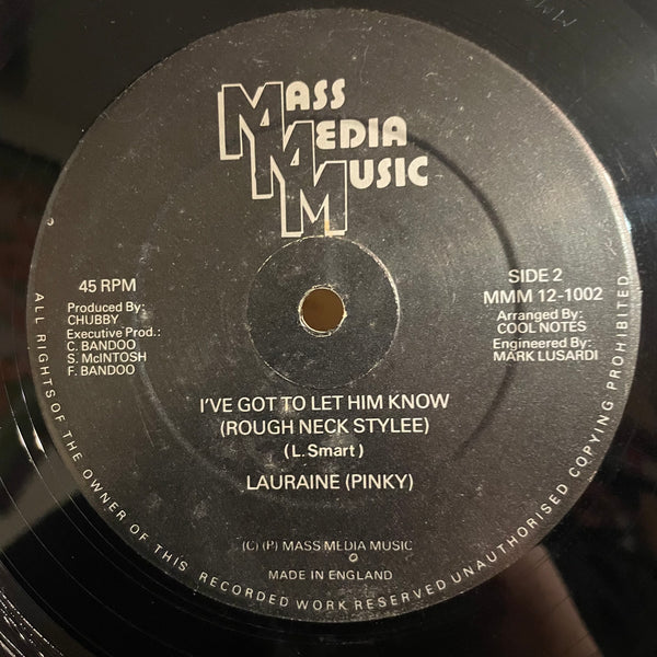 LAURAINE (PINKY)  [I've Got To Let Him Know]
