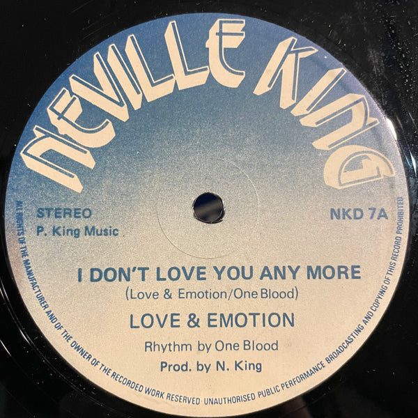LOVE & EMOTION [I Don't Love You Anymore / My Man Wants Me]