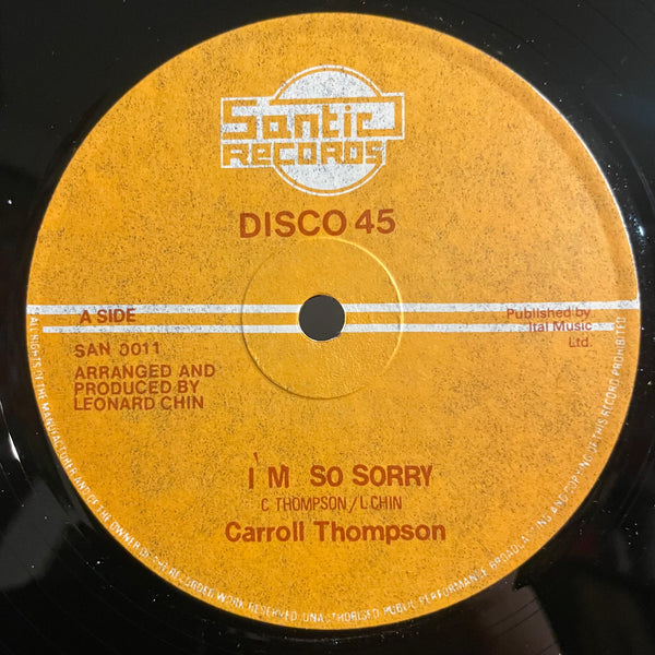 CARROLL THOMPSON [I'm So Sorry]