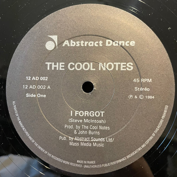 THE COOL NOTES [I Forget / Baby I Just Want It]