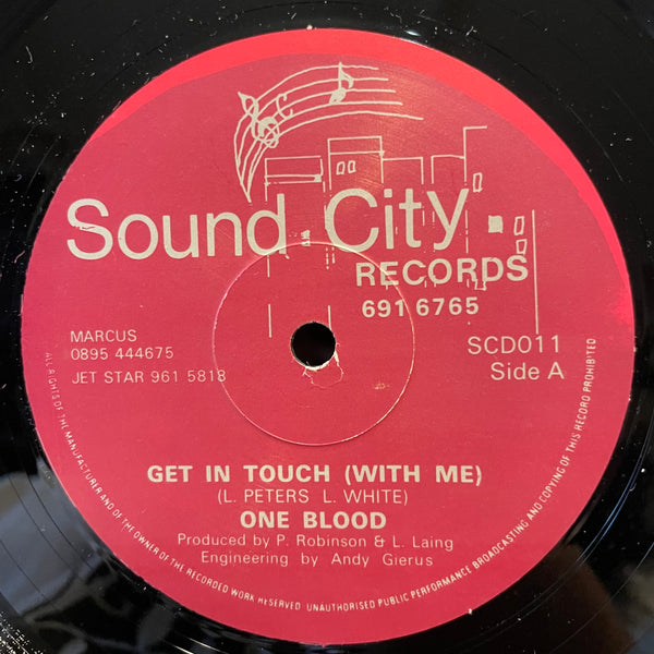 ONE BLOOD [Get In Touch (With Me) / No Tears Woman]