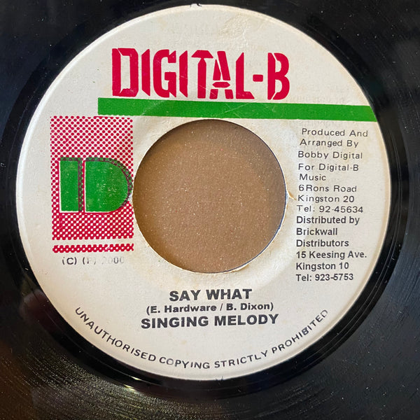 SINGING MELODY [Say What]