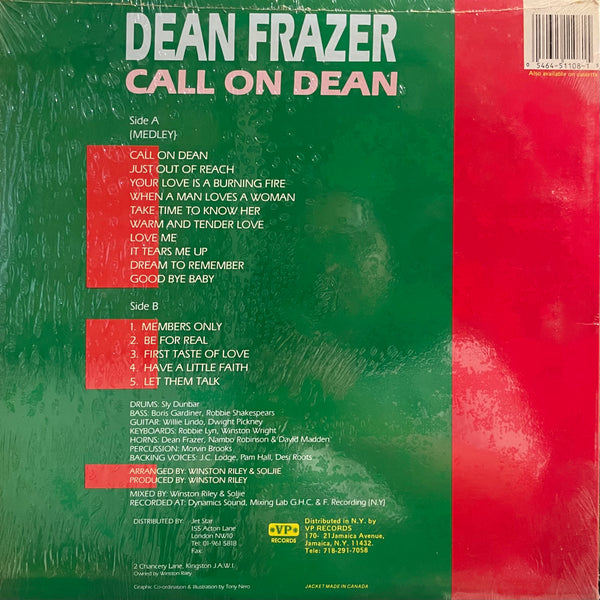 DEAN FRAZER [Call On Dean]