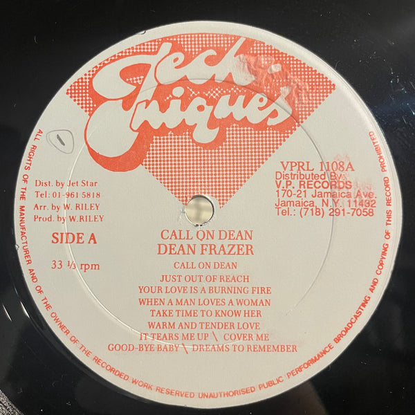 DEAN FRAZER [Call On Dean]