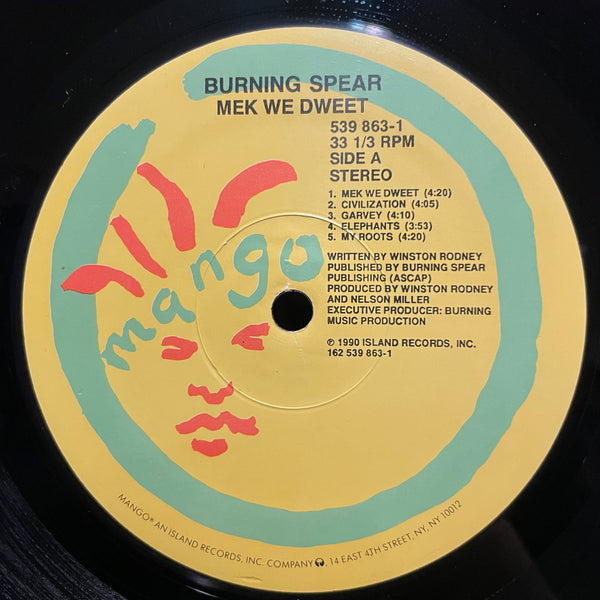 BURNING SPEAR [Mek We Dweet]