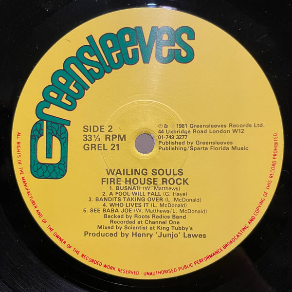 WAILING SOULS [Fire House Rock]