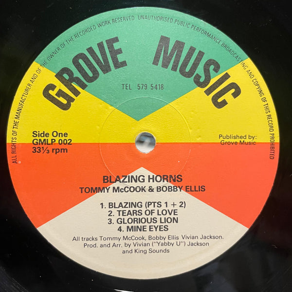 TOMMY MCCOOK & BOBBY ELLIS [Blazing Horns]