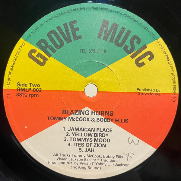 TOMMY MCCOOK & BOBBY ELLIS [Blazing Horns]