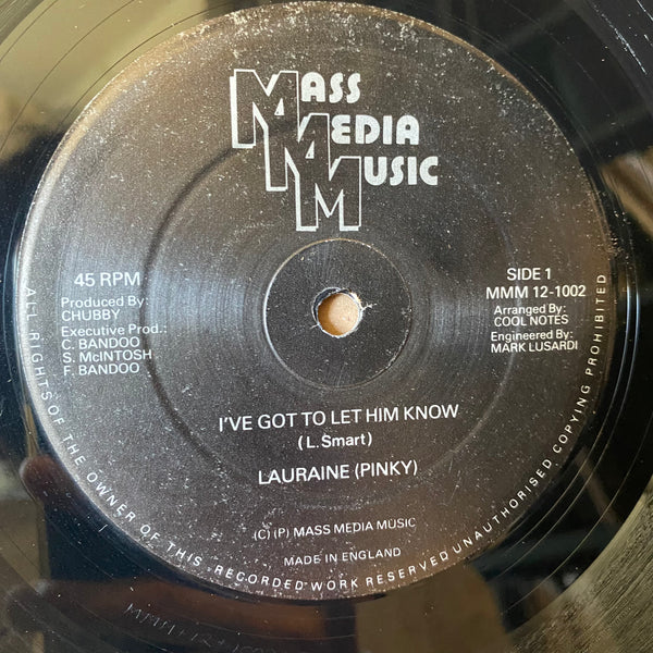 LAURAINE (PINKY)  [I've Got To Let Him Know]