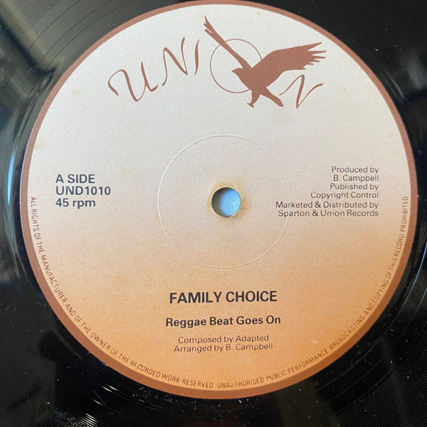 FAMILY CHOICE / SMITH SISTERS [Reggae Beat Goes On / A Class Boy]
