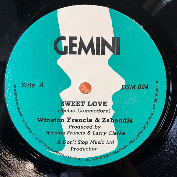 WINSTON FRANCIS & ZABANDIS [Sweet Love/ Version Of No Go So]
