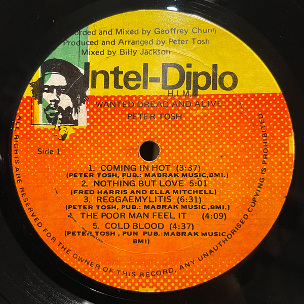 PETER TOSH [Wanted Dread & Alive]