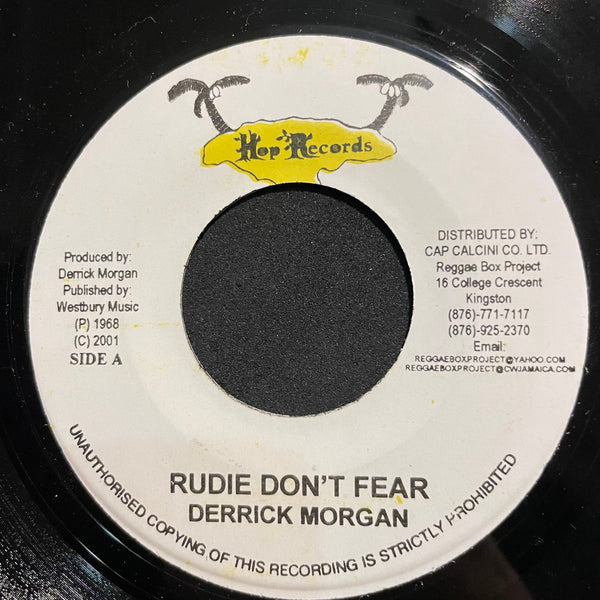DERRICK MORGAN [Rudie Don't Fear / It's Alright ]