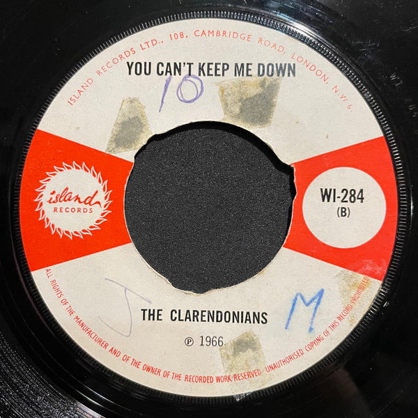 THE CLARENDONIANS  [You Can't Keep Me Down / Try Me One More Time]